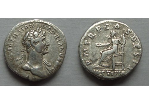Hadrianus  -  denarius  JUSTITIA (F2187)