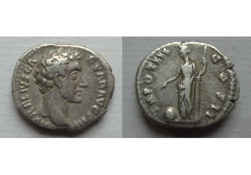 Marcus Aurelius- denarius PROVIDENTIA (F2196)