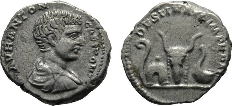 Caracalla-  Denarius DESTINATO IMPERAT laatste uitgave als CAESAR! (au1725)