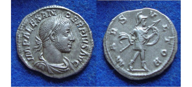Severus Alexander denarius MARS EF (349)