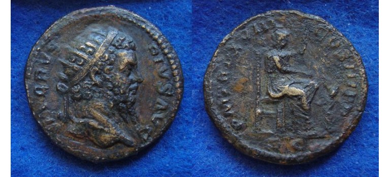 Septimius Severus - Dupondius ROMA (JUN1819)