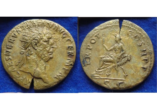 Trajanus - Dupondius Abundantia (MA1836)