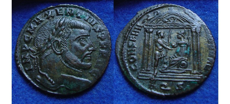 Maxentius  - Temple as minted BEAUTY! (ME1820)