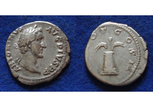 Antoninus Pius - MODIUS denarius schaars (ME1828)