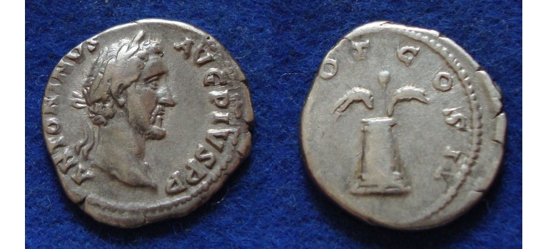 Antoninus Pius - MODIUS denarius schaars (ME1828)