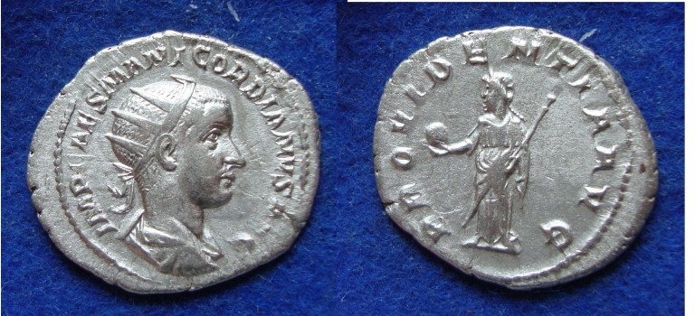Gordian III- Providentia EF, early portrait (ME1833)
