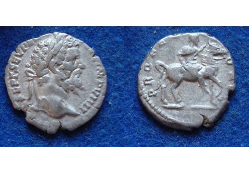 Septimius Severus - Keizer op paard PROFECTIO schaars (D1814)