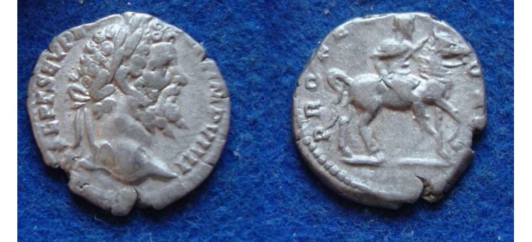 Septimius Severus - Keizer op paard PROFECTIO schaars (D1814)