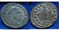 Diocletianus - FOLLIS Genius Siscia silvered! (N1813)