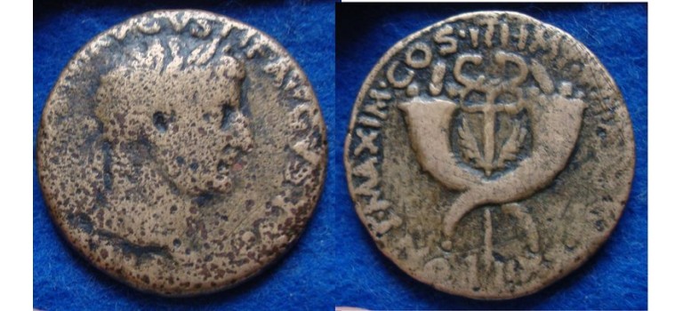 Tiberius - AS crossed cornulcopiae (N1838)
