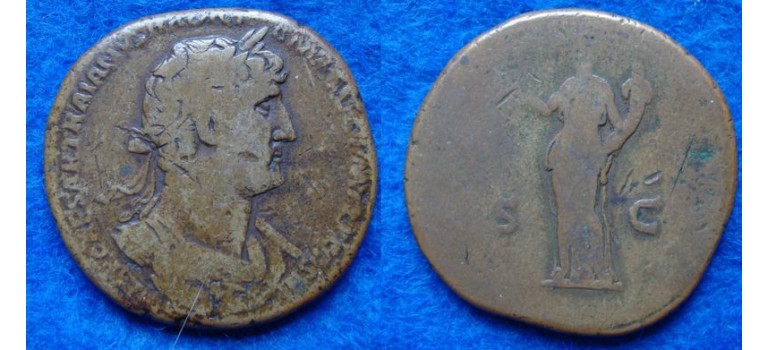 Hadrianus  - MONETA sestertius (AU1906)