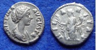 Crispina - wife of Lucius Verus  denarius HILARITAS scarce!  (F1804)