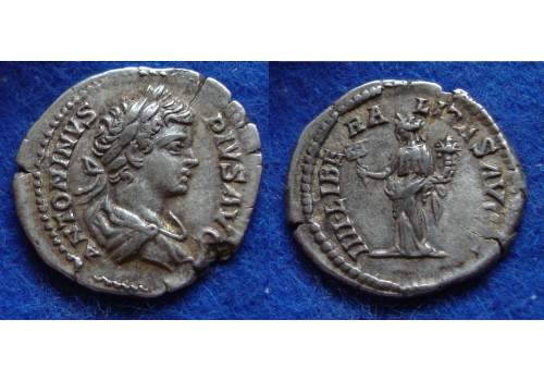 Caracalla-LIBERALITAS denarius (JA1818)