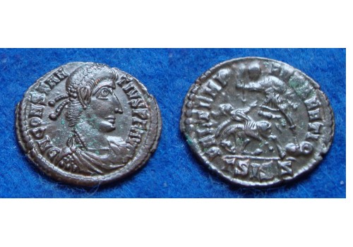 Constantius II - Gevallen ruiter, SISCIA (JA1828)