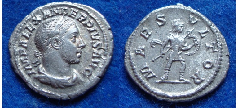 Severus Alexander denarius MARS EF (JA1830)