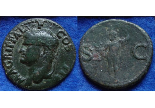 Agrippa - Neptunus AS, mooie kop en patina!! (JA1843)