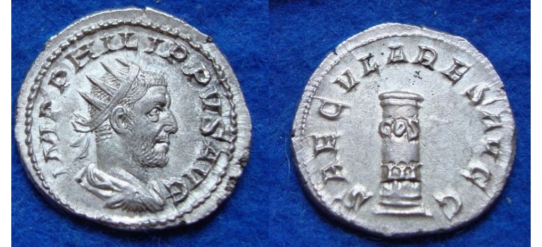 Philip I - SECULAR GAMES antoninian EF! (JUN1824) Philip I - SECULAR GAMES antoninian EF! (JUN1824)