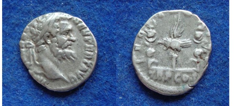 Septimius Severus - Legioendenarius LEG I zeldzaam! (JUN1838)