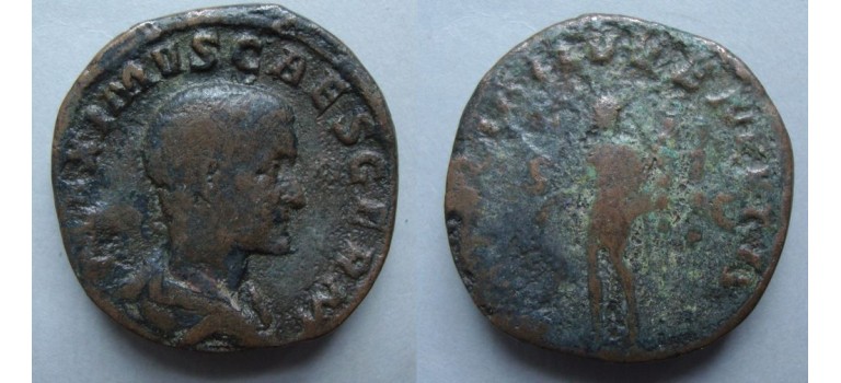 Maximus - zoon van Maximinus SESTERTIUS schaars (ME2041)