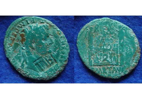 Tiberius - Altaar van Lyon met mooie klop TIB! (JA1841)