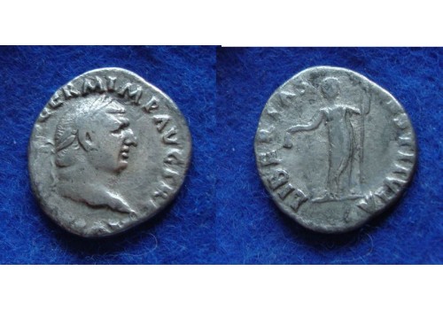 Vitellius - denarius LIBERTAS zeldzaam! (JUN1835)