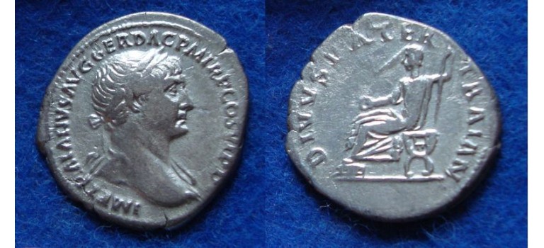 Trajan - DIVUS PATER scarce! (O1835)
