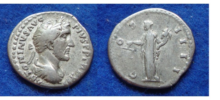 Antoninus Pius - AEQVITAS draped bust very rare! (Au1825)