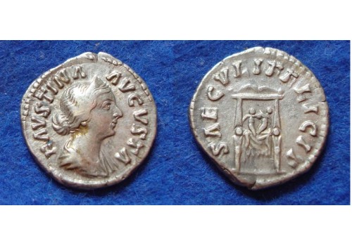 Faustina jr - denarius Annius Verus en Commodus (Au1801)