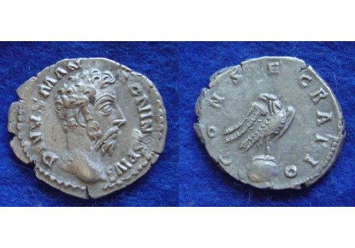 Marcus Aurelius - DIVUS met Adelaar! SCHAARS (JUL1802)