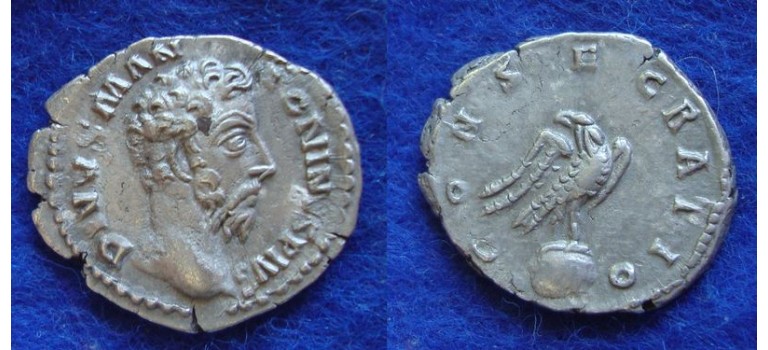 Marcus Aurelius - DIVUS met Adelaar! SCHAARS (JUL1802)