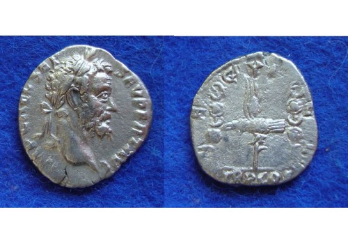 Septimius Severus - Legioendenarius LEG XI schaars (JUL1804)