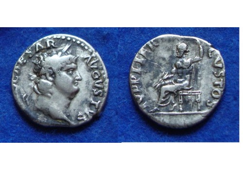 Nero - denarius Jupiter zeldzaam R! (JUL1807)