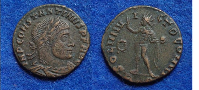 Constantijn de Grote - SOL ROME zeldzaam! (JUL1813)