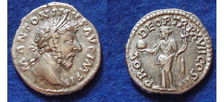Marcus Aurelius- denarius PROVIDENTIA DEOR  (AU1813)