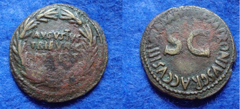 Augustus - TRIBVNIC POTEST GRACCVS  R3 zeer zeldzaam! (AU1807)