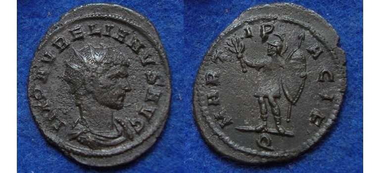 Aurelianus - MARTI PACIF rare variety with shield (JUN1850)