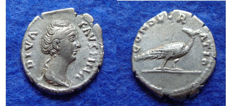 Faustina I - Diva Faustina CONSECRATIO pauw ZELDZAAM (AU1809)