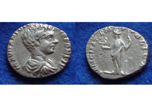 Caracalla-  Denarius FELICITATEM PVBLICAM R2 zeer zeldzaam! (JA1808)