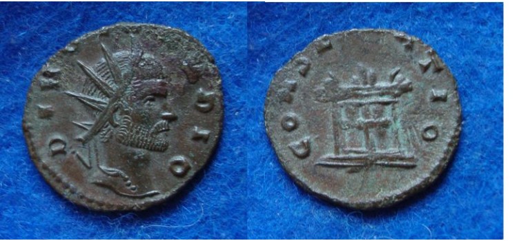 Claudius II - Divo Claudio Consecratio MOOIE KOP! (JUN1804)