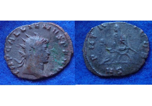 Gallienus -  keizer in toga Zeer zeldzaam! (JA1817)