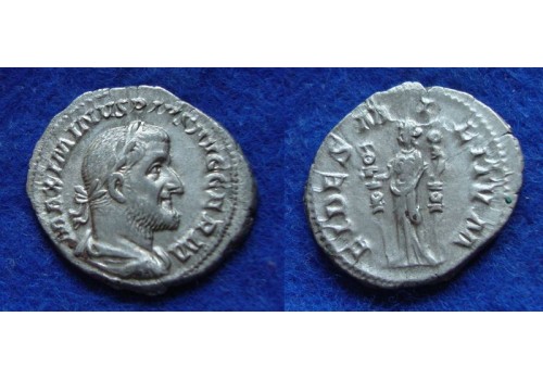 Maximinus I - FIDES MILITVM bijna prachtig  (JUn1832)