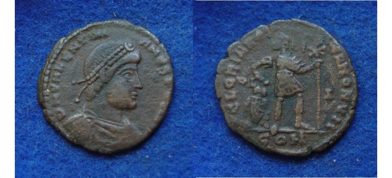 Valentinian I - Emperor with prisonner Arles  (JUN1822)