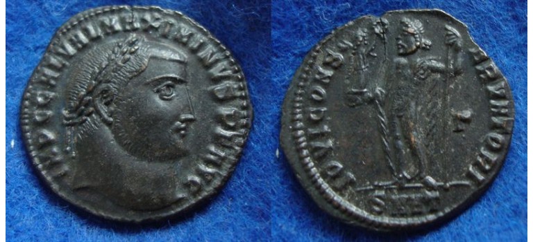Maximinus II - Jupiter HERACLES  niet in RIC! zeer zeldzaam (S1909)
