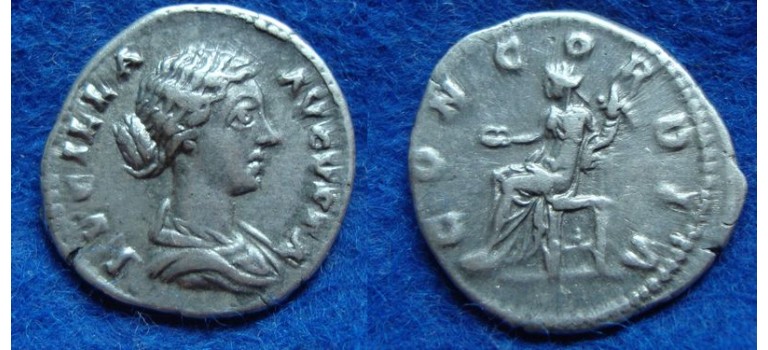 Lucilla - wife of lucius verus denarius Concordia (S1911)