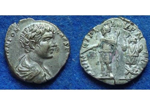 Caracalla-  Denarius PRINCIPI IVVENTVTIS prachtige kop! (S1923)
