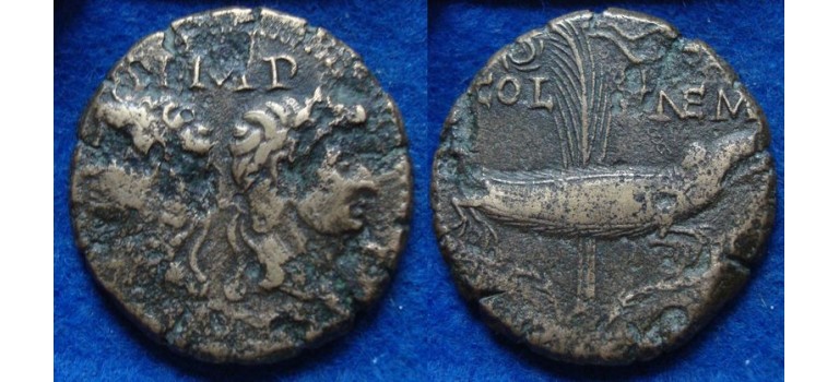 Augustus en Agrippa AS - Krokodil as schaars bodemvondst uit Nijmegen (S1931)