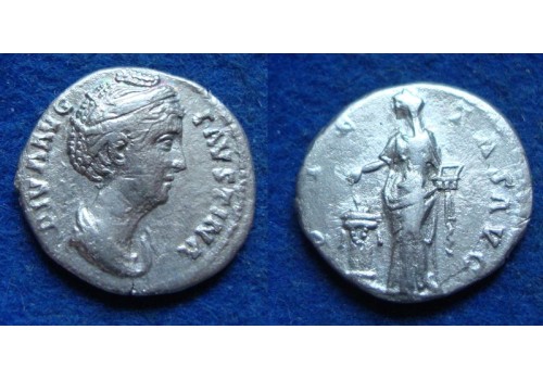 Faustina I - PIETAS denarius (S1951) Faustina I - PIETAS denarius (S1951)