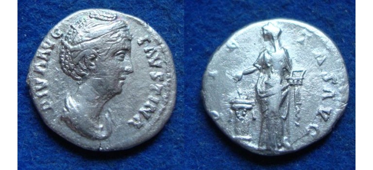 Faustina I - PIETAS denarius (S1951)