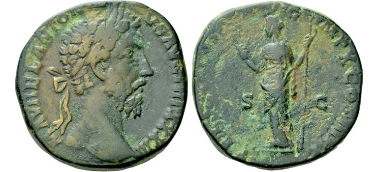 Marcus Aurelius - Sestertius Felicitas  (s1979)