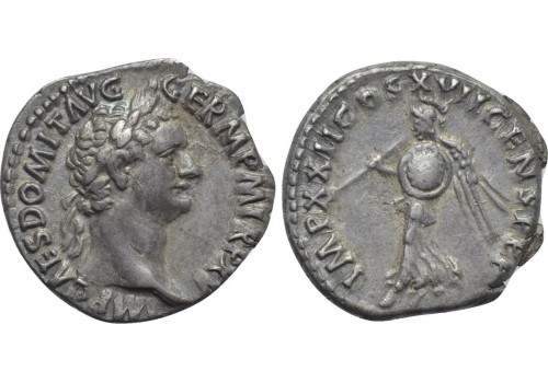 Domitianus - gevleugelde MINERVA interessant! (au1729)